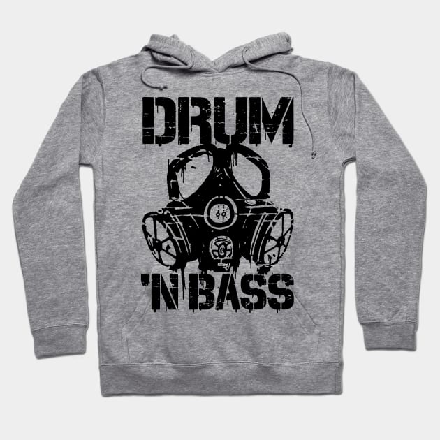 Drum N Bass Gasmask Hoodie by CultureClashClothing